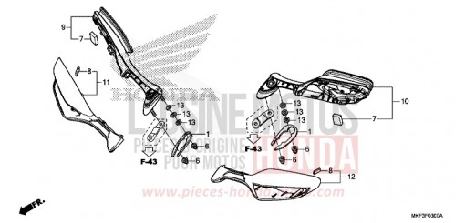 MIRROR (1) CBR1000S1H de 2017